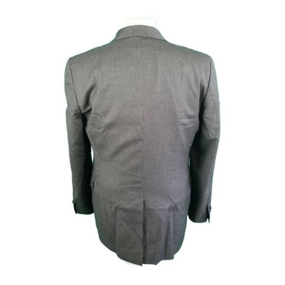 Brooks Brothers 41L Gray Stripe Fitzgerald Suit Jacket 100% Wool Made in Italy - Picture 3 of 8